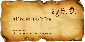 Énisz Diána névjegykártya